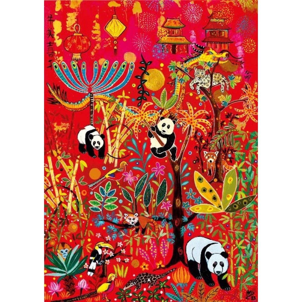 Magnolia 4107 Pandas Magali Modoux 1000pc Jigsaw Puzzle