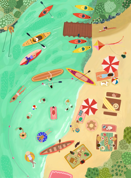 Lake Day | Villager - 250 Piece Puzzle