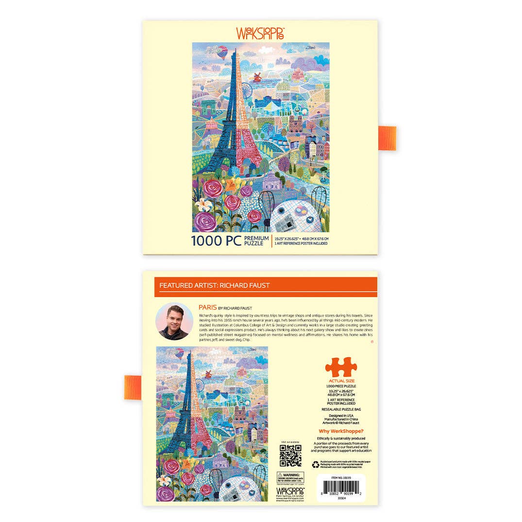 Paris - WerkShoppe 1000 Pc Puzzle -Slip Box