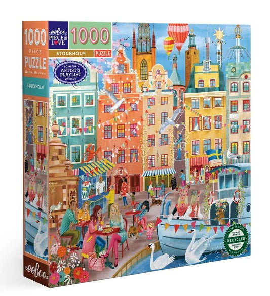 EeBoo 1000 Pc Puzzle - Stockholm