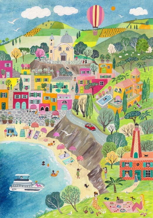 Stroll in Italy 2000-piece Puzzle - Pieces and Peace