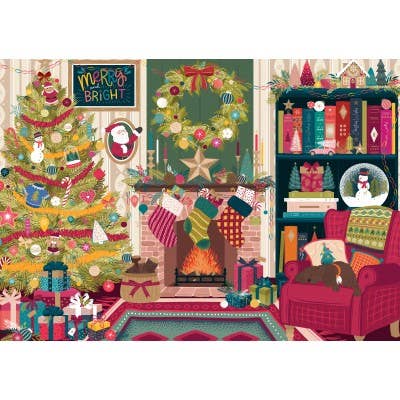 Festive Fireplace - Pieces and Peace 2000 Piece Puzzle