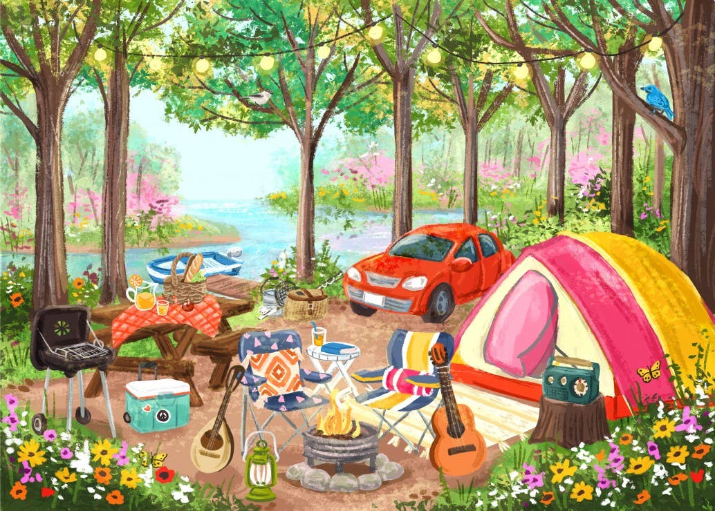 Day at the Campsite - Pieces and Peace
