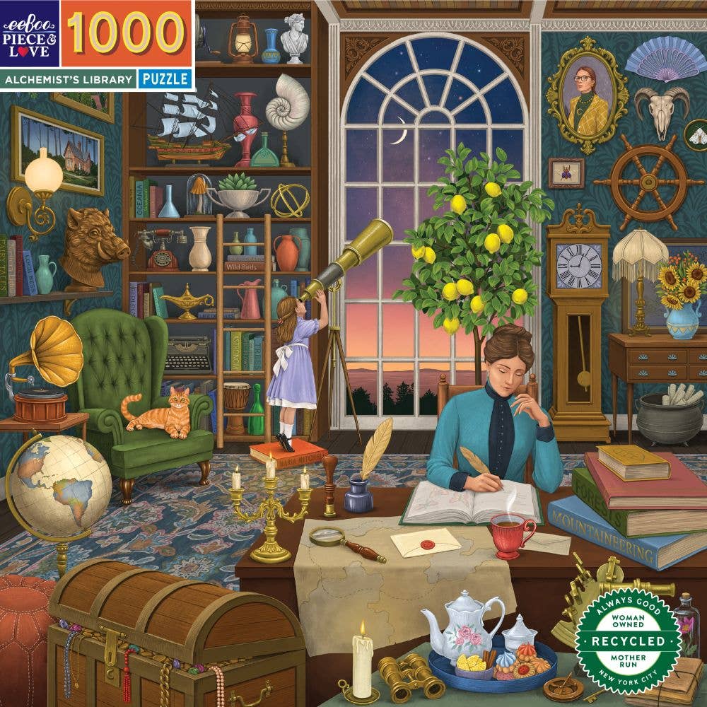 EeBoo 1000 Pc Puzzle - Alchemist's Library