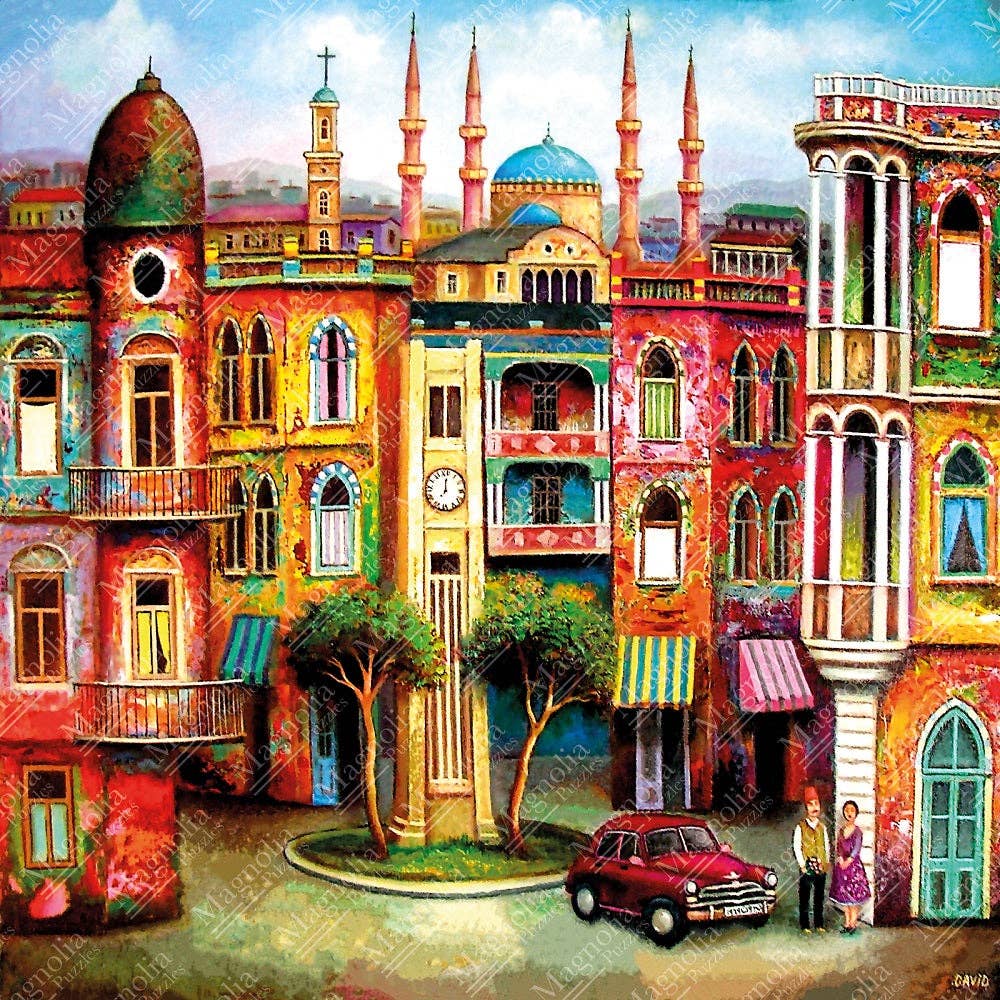 Magnolia 9502 Tbilisi Square David Martiashvili Special Edition 1000pc Jigsaw Puzzle