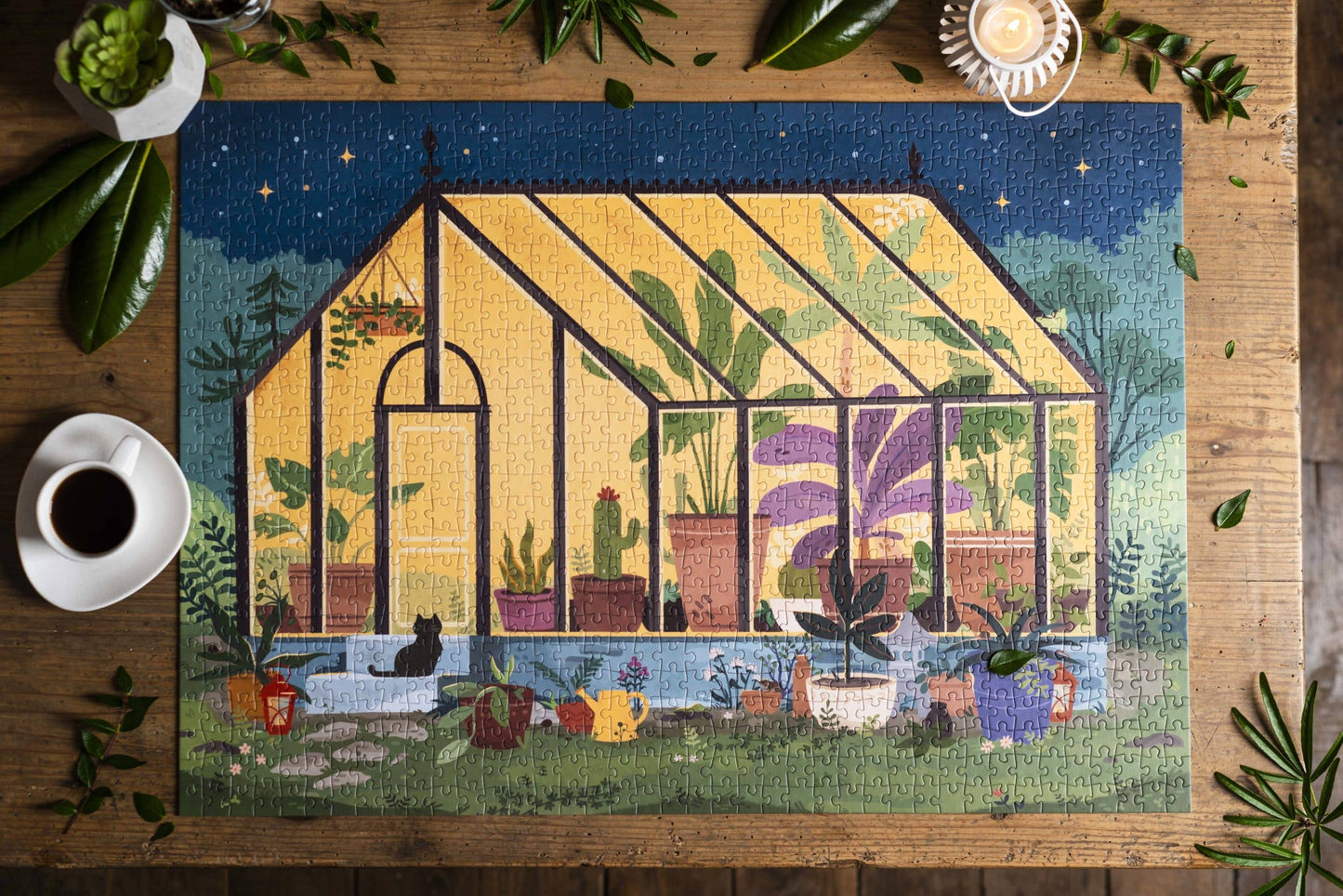 Trevell - Midnight Greenhouse Puzzle - 1000 pieces