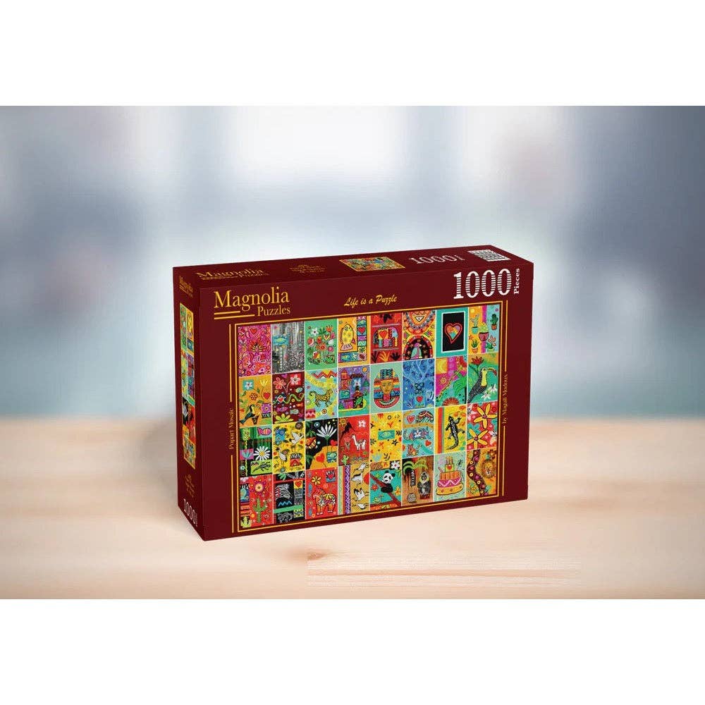 Magnolia 4108 Popart Mosaic Magali Modoux 1000pc Jigsaw Puzzle