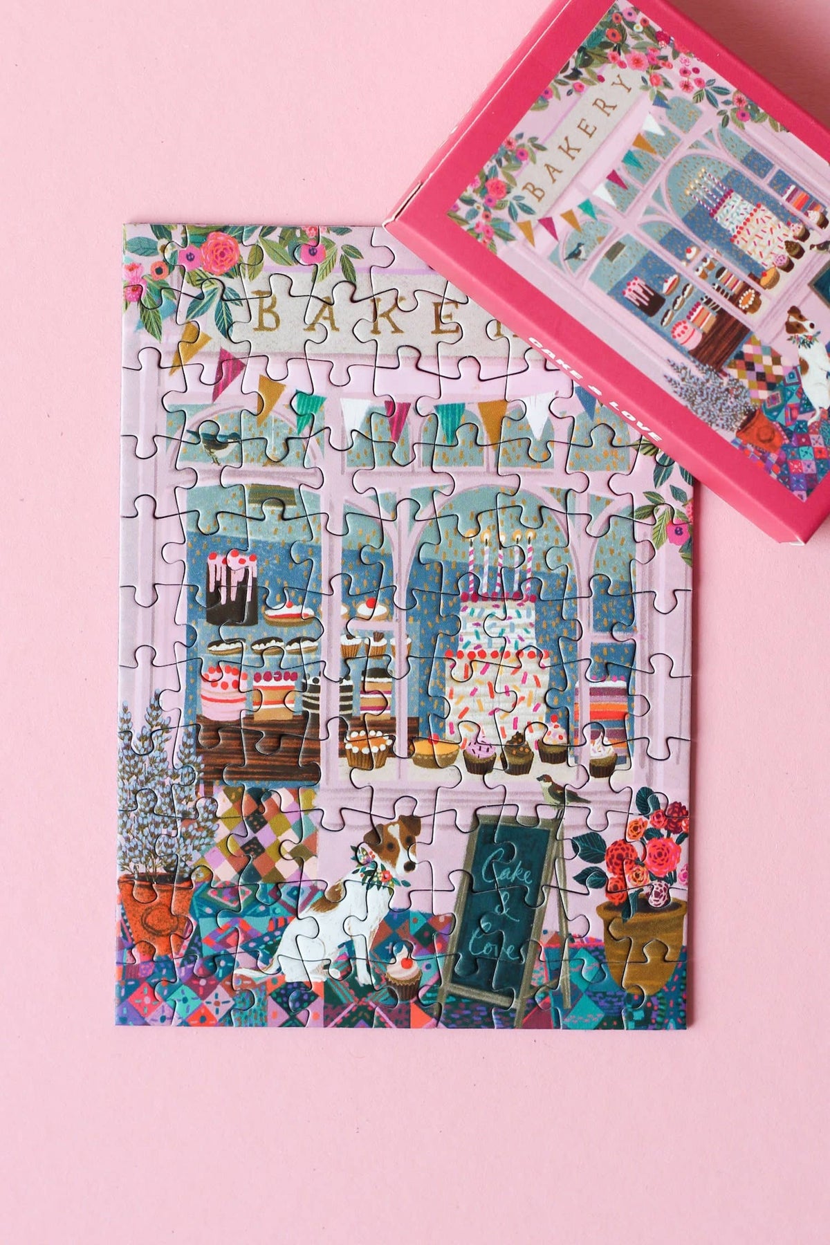 Cake & Love mini puzzle, 99 pieces - Piecely