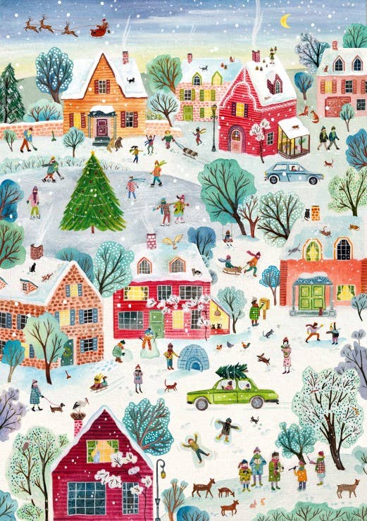 The Enchanted Christmas Village - Pieaces and Peace - 2000 pieces