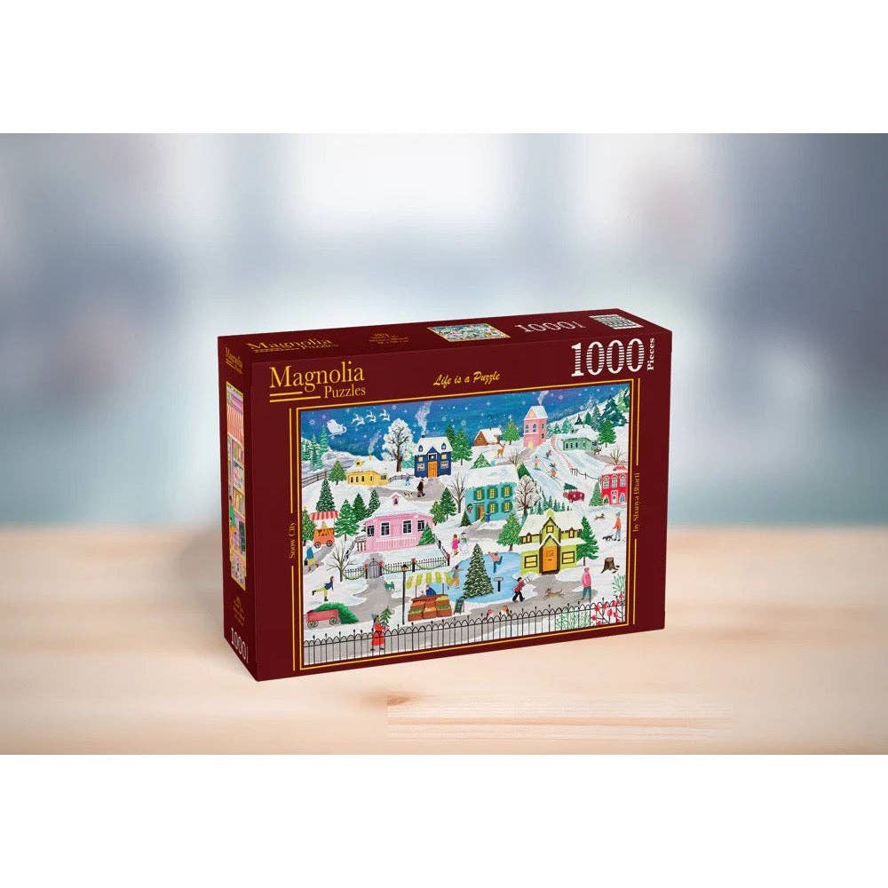 Magnolia 9104 Snow City Shanya Bharti 1000pc Jigsaw Puzzle