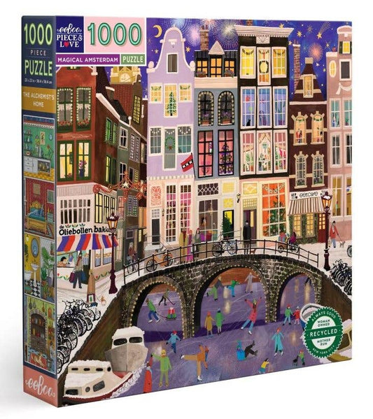 EeBoo 1000 Pc Puzzle - Magical Amsterdam