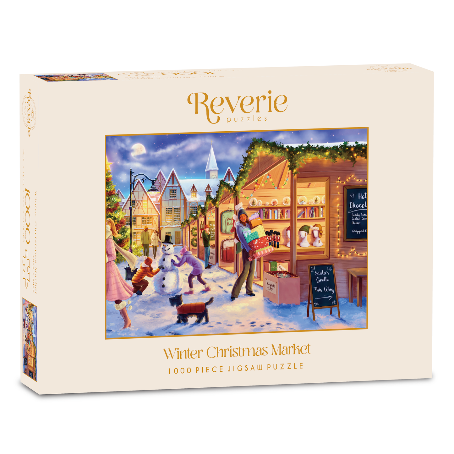 Reverie - Winter Christmas Market Jigsaw Puzzle (1000 Pieces) New