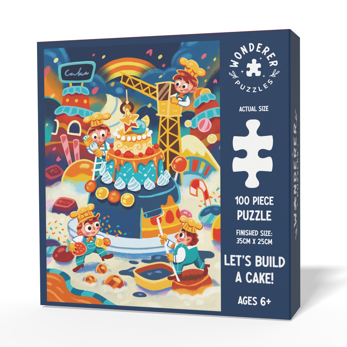 Let's Build A Cake! Jigsaw Puzzle (100 Pieces) - Wonderer