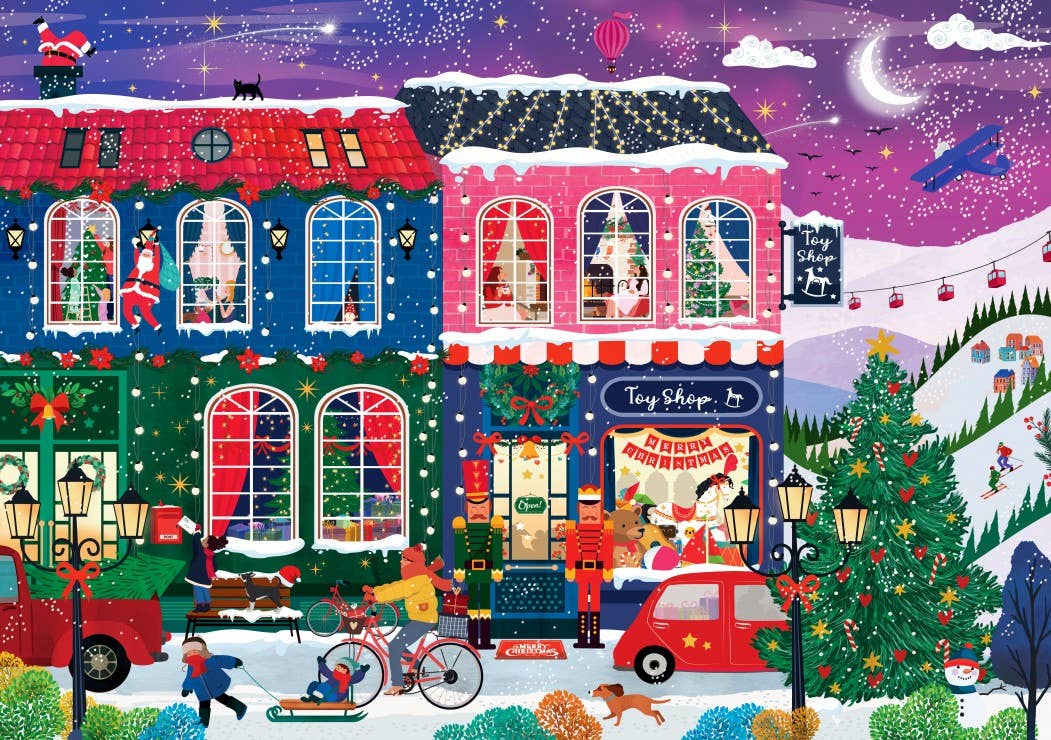 Merry Christmas - 2000 Piece Puzzle - Pieces & Peace