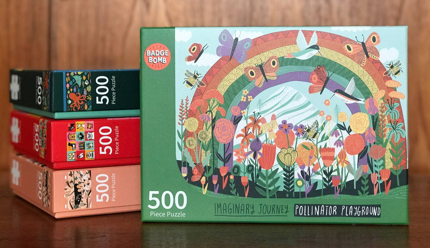 Pollinator Playground Jigsaw Puzzle - Badge Bomb