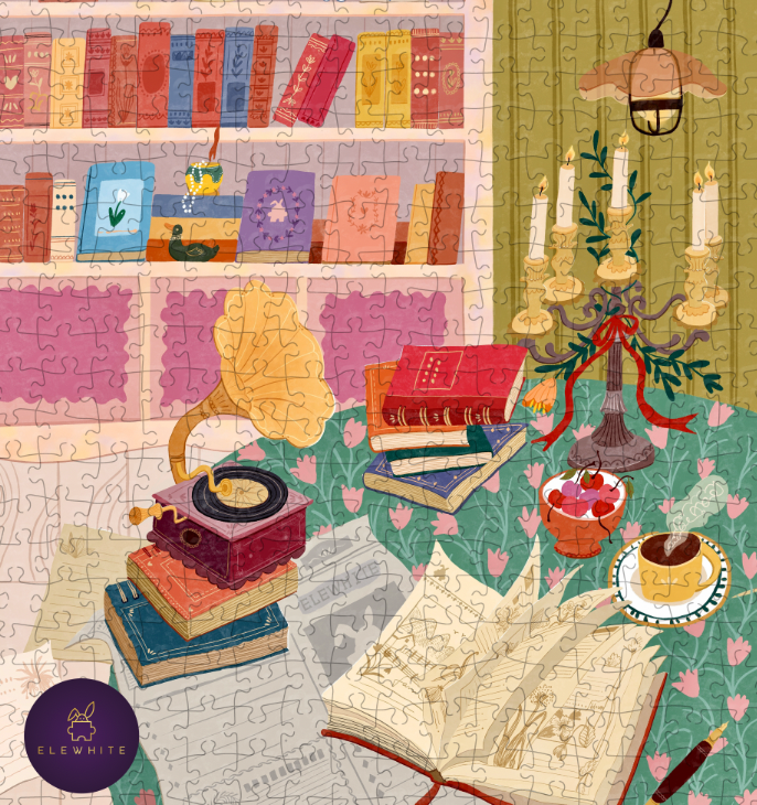 Lamplight Reverie Art Puzzle 500 Pieces for Adults