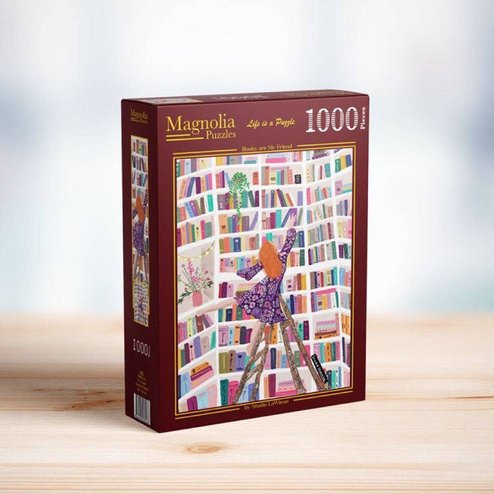 Magnolia 3101 Books are My Friend Studio LaWiene 1000pc Jigsaw Puzzle