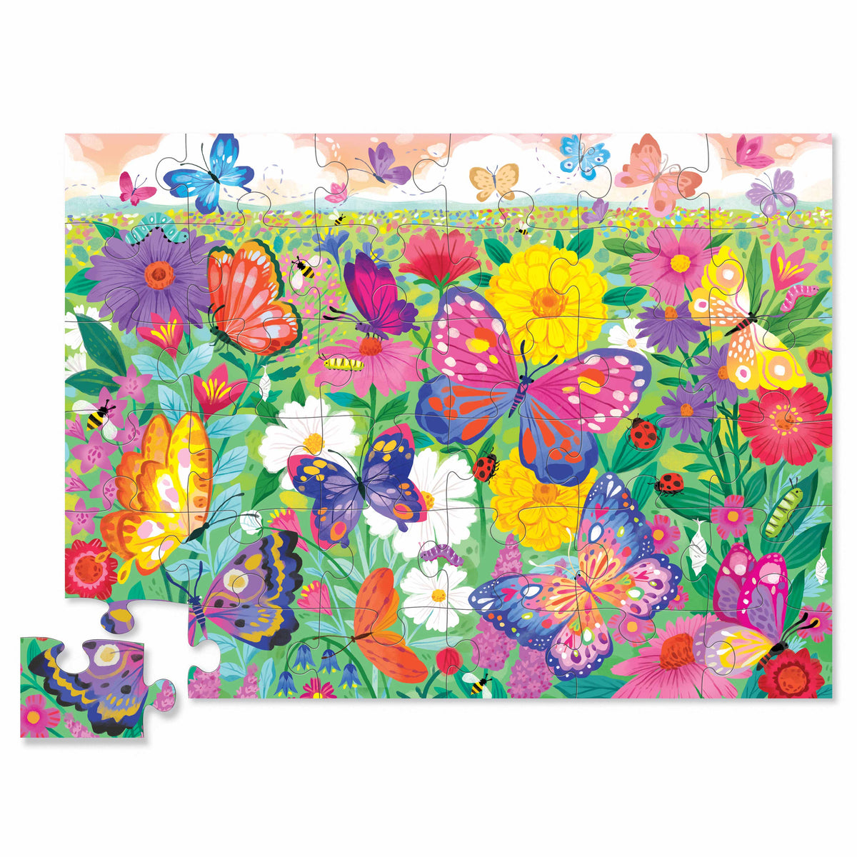 Butterfly Garden Classic Floor Puzzle 36 pc - Crocodile Creek