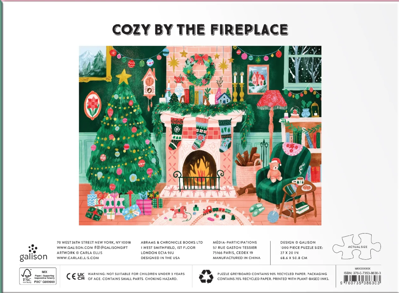 Galison - Cozy by the Fireplace