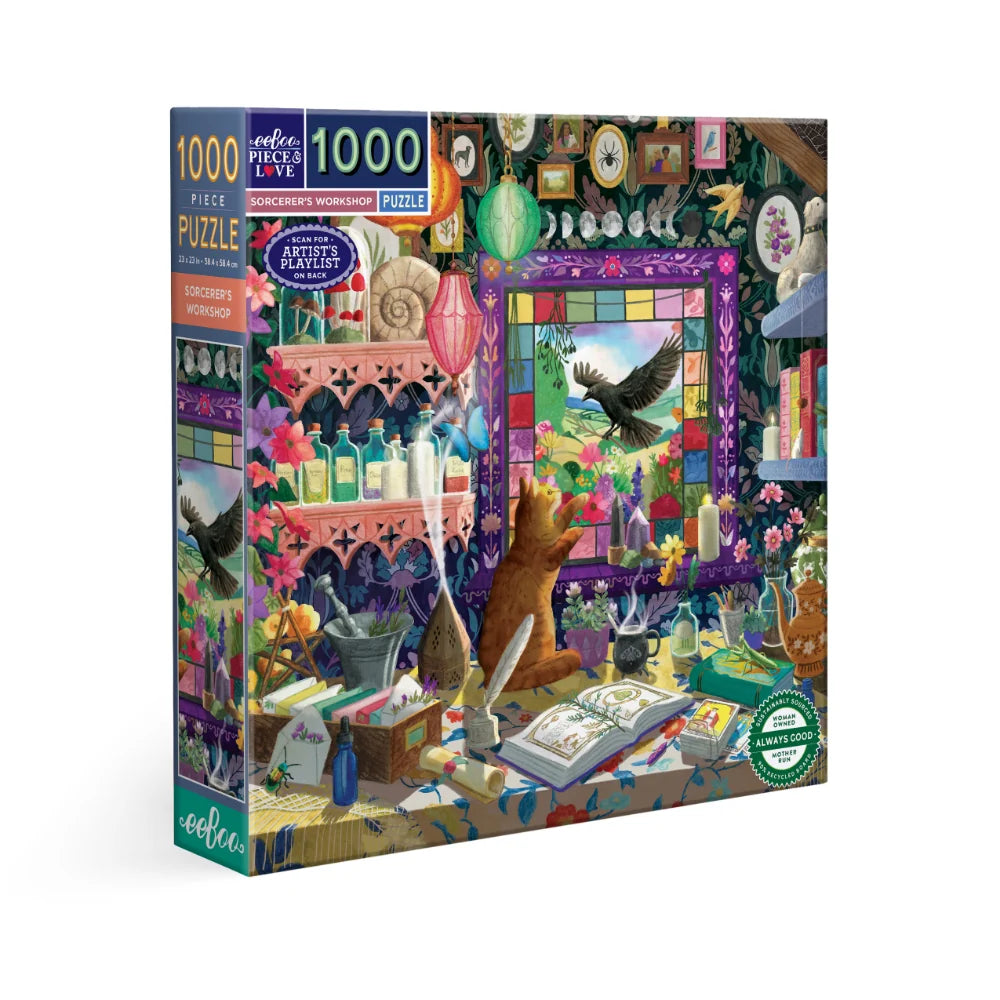 EeBoo 1000 Pc Puzzle – Sorcerer's Workshop