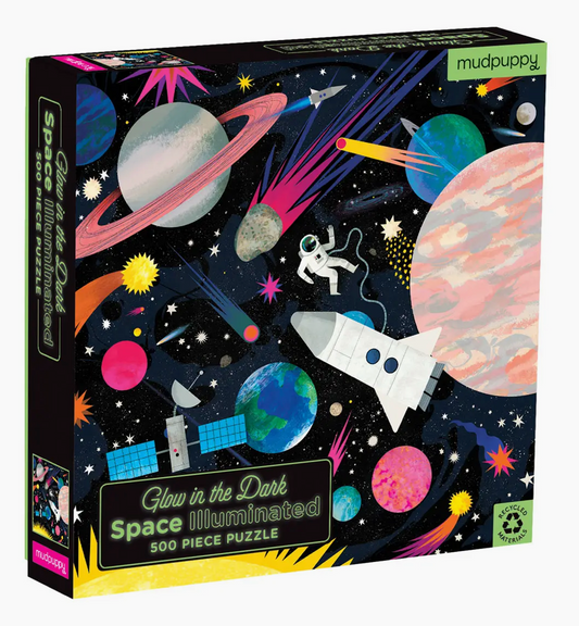 Mudpuppy - Space Illuminated - Glow in the dark puzzle