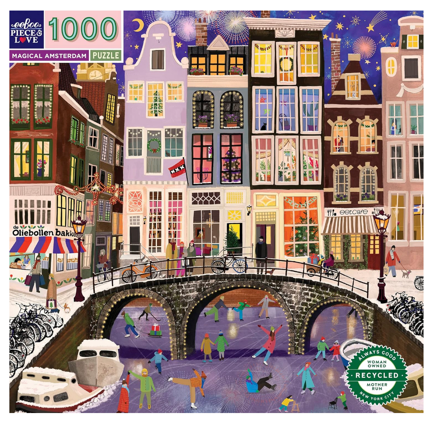 EeBoo 1000 Pc Puzzle - Magical Amsterdam
