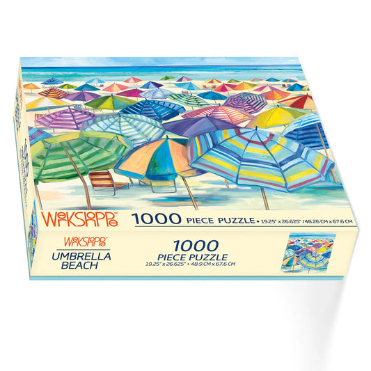 Werkshoppe 1000 Pc Puzzle - Umbrella Beach