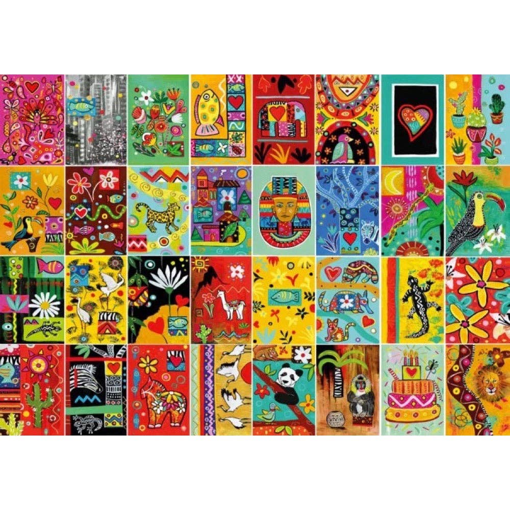 Magnolia 4108 Popart Mosaic Magali Modoux 1000pc Jigsaw Puzzle