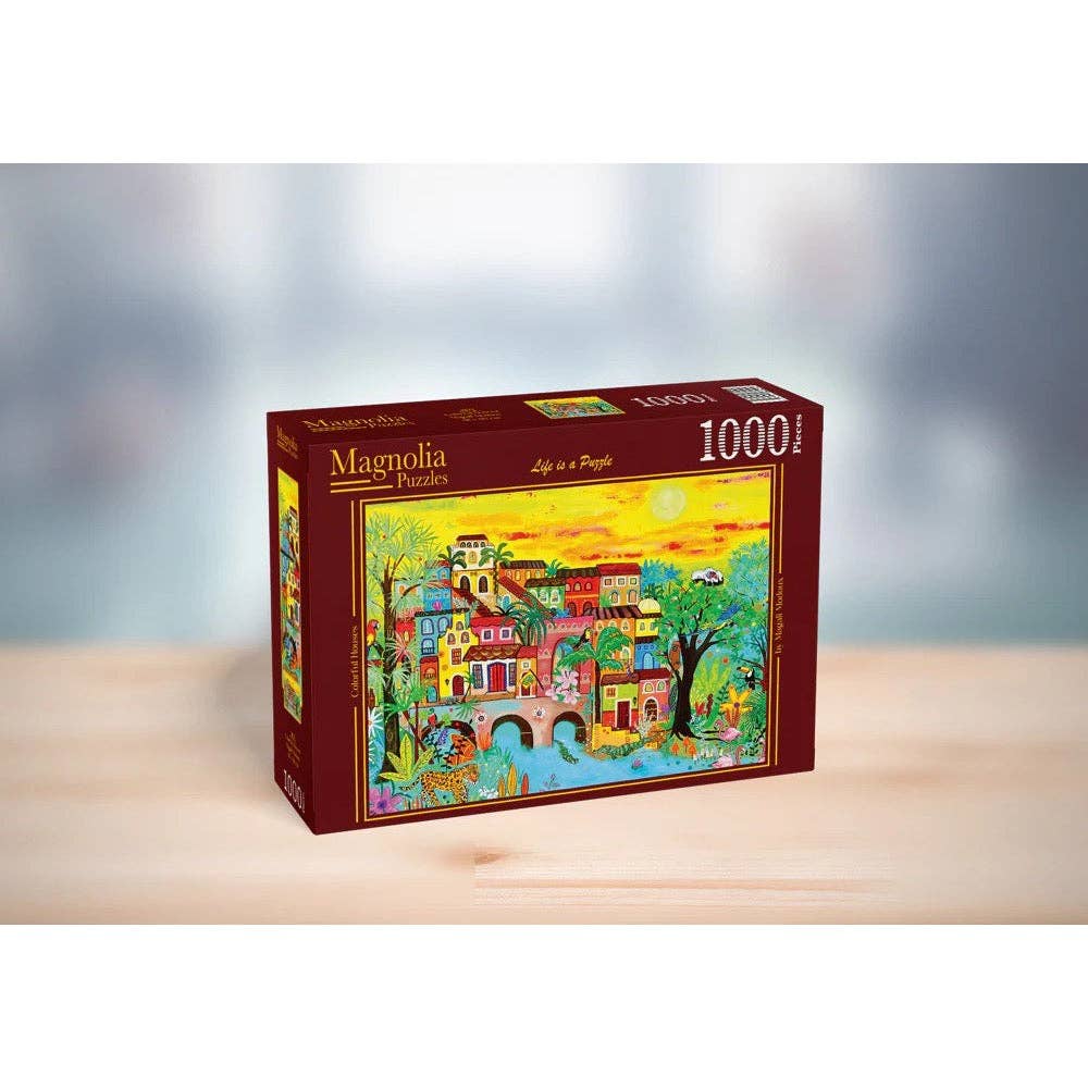 Magnolia 4103 Houses in the Forest Magali Modoux 1000pc Jigsaw Puzzle