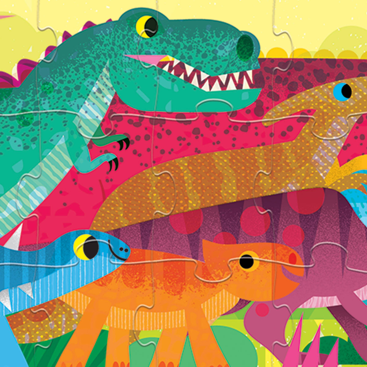 Dino World - Super Duper Long Puzzle 60 pc - Crocodile Creek