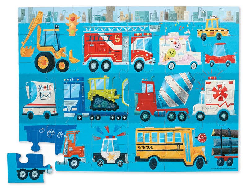 Vehicles - Classic Floor Puzzle 36 pc - Crocodile Creek
