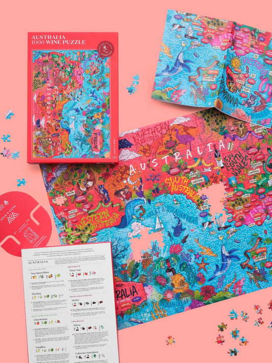 Australia Wine Puzzle - Water and Wines