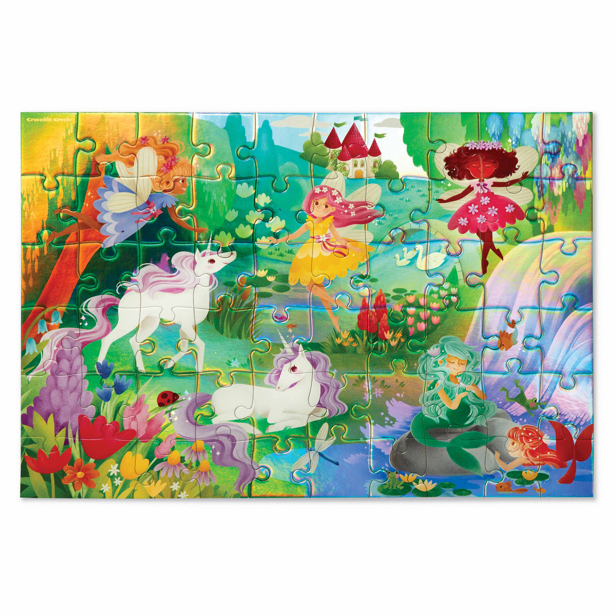 Magical Friends Foil Puzzle 60 pc - Crocodile Creek