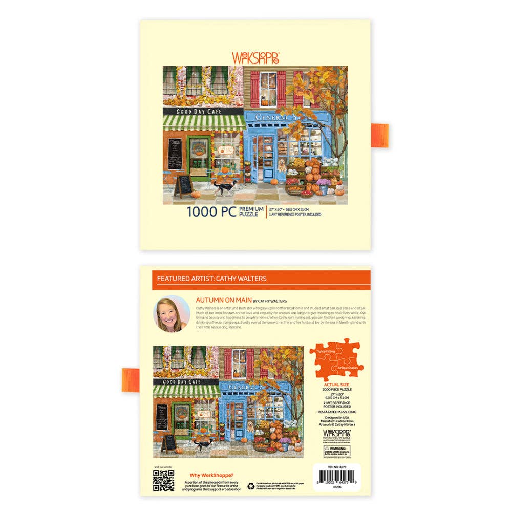 Autumn on Main - WerkShoppe 1000 Pc Puzzle - Slip Box