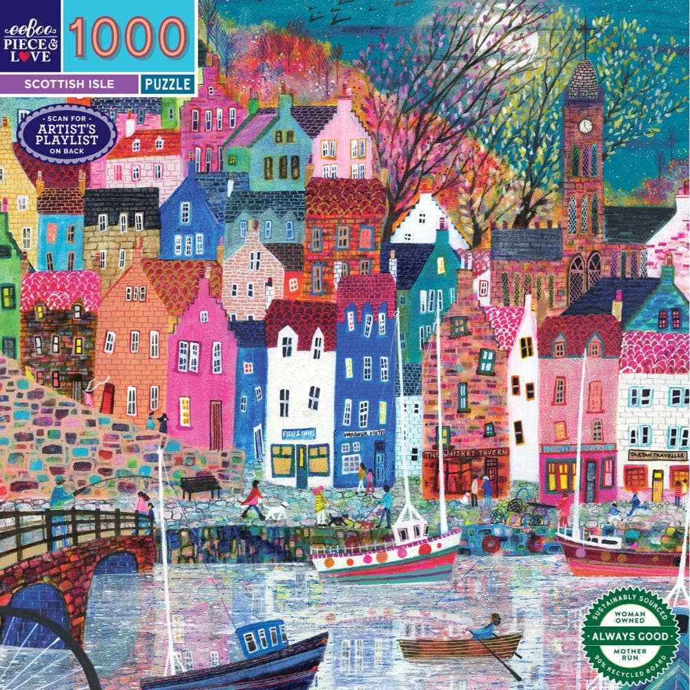 EeBoo 1000 Pc Puzzle - Scottish Isle