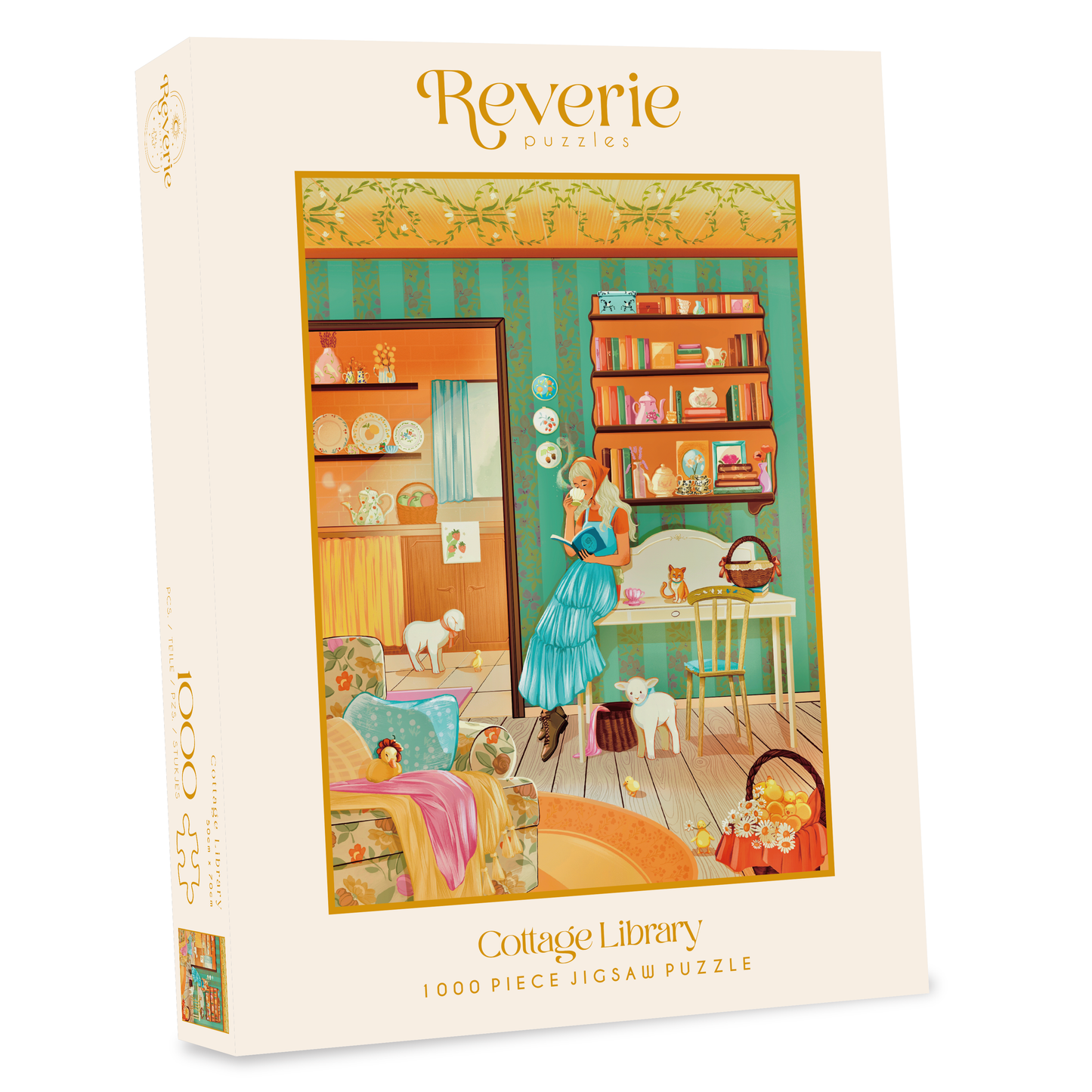 Cottage Library Jigsaw Puzzle (1000 Pieces) - Reverie