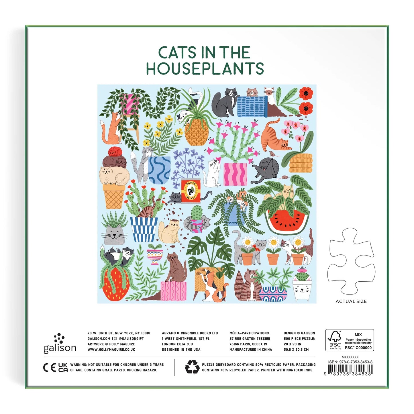 Cats in the Houseplants - Galison