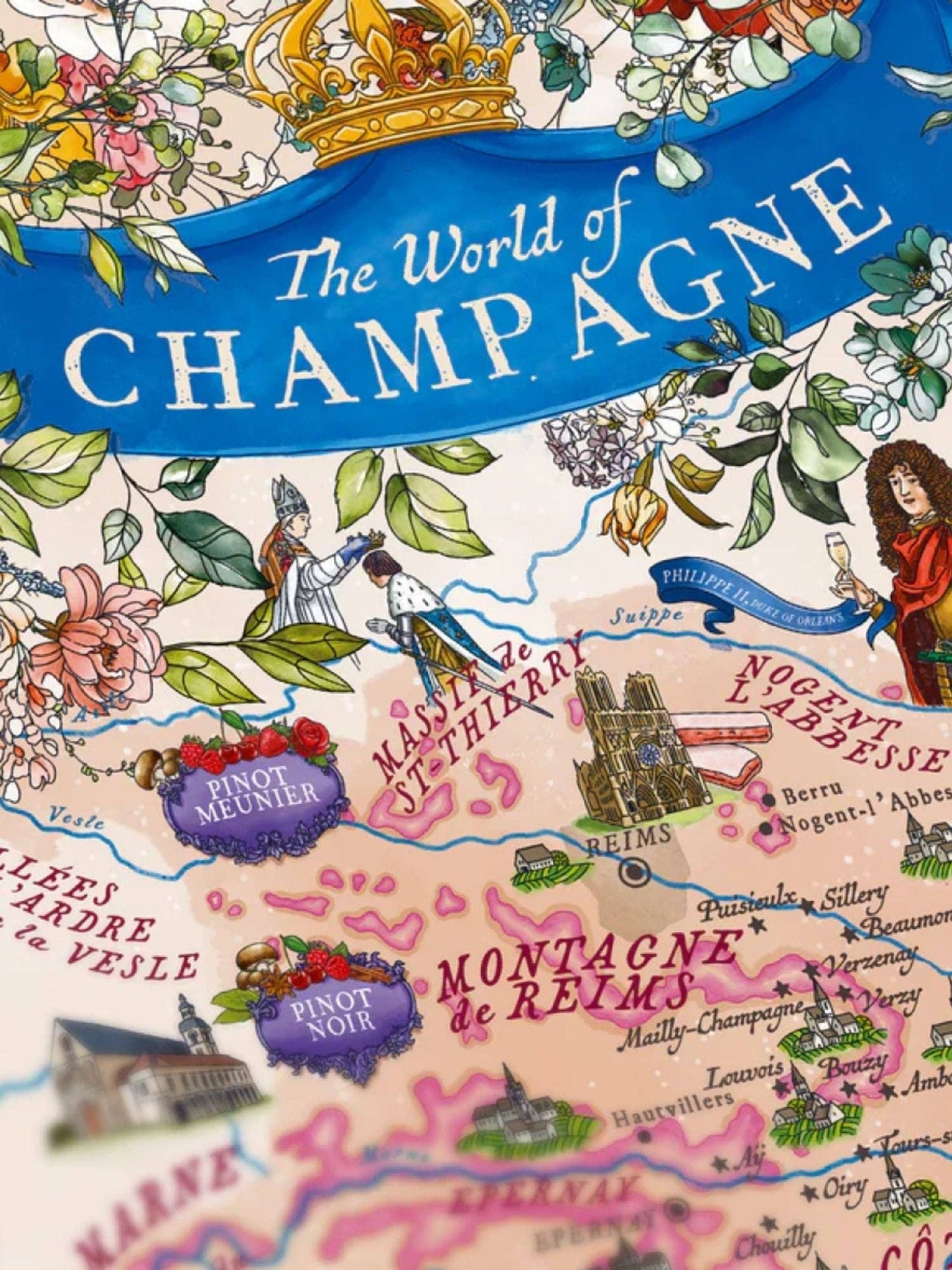 Champagne Wine Puzzle - Water and Wines