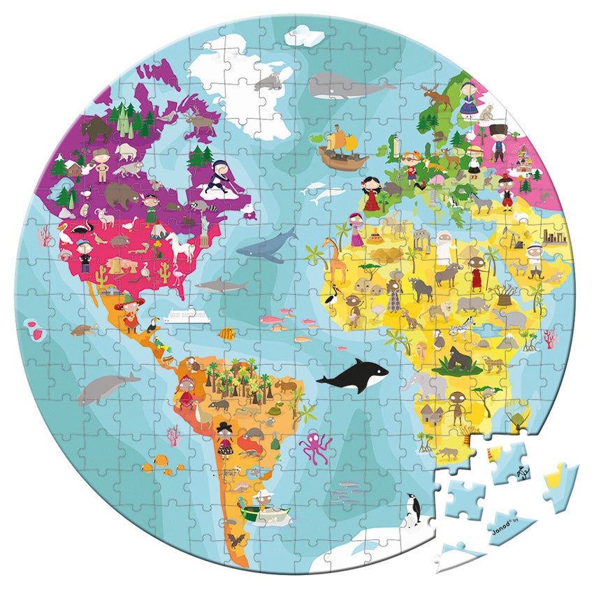 Reversible Blue Planet Puzzle - Janod