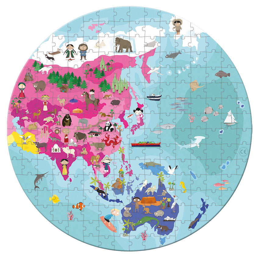 Reversible Blue Planet Puzzle - Janod