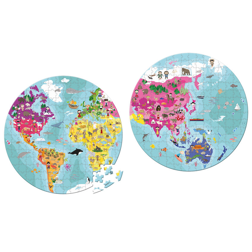 Reversible Blue Planet Puzzle - Janod