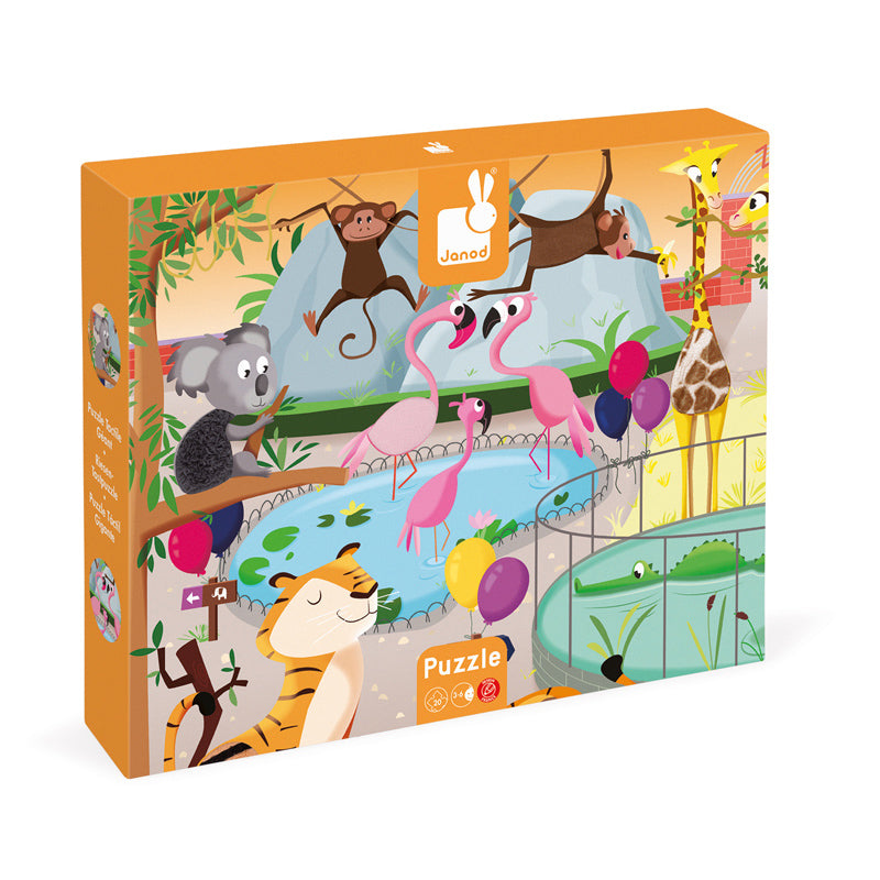 Tactile Zoo Puzzle - Janod