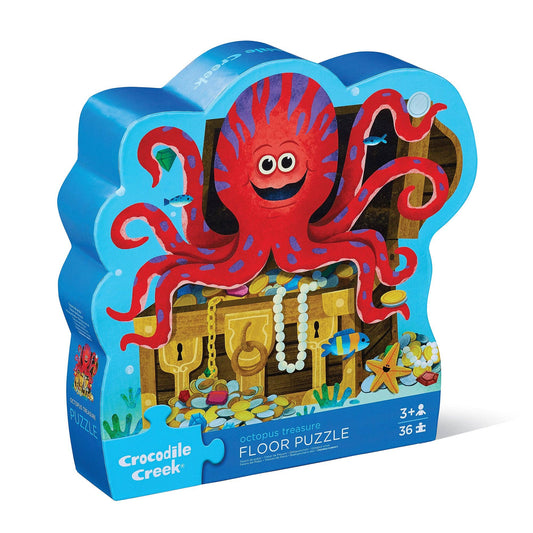 Octopus Treasure Classic Floor Puzzle 36 pc - Crocodile Creek