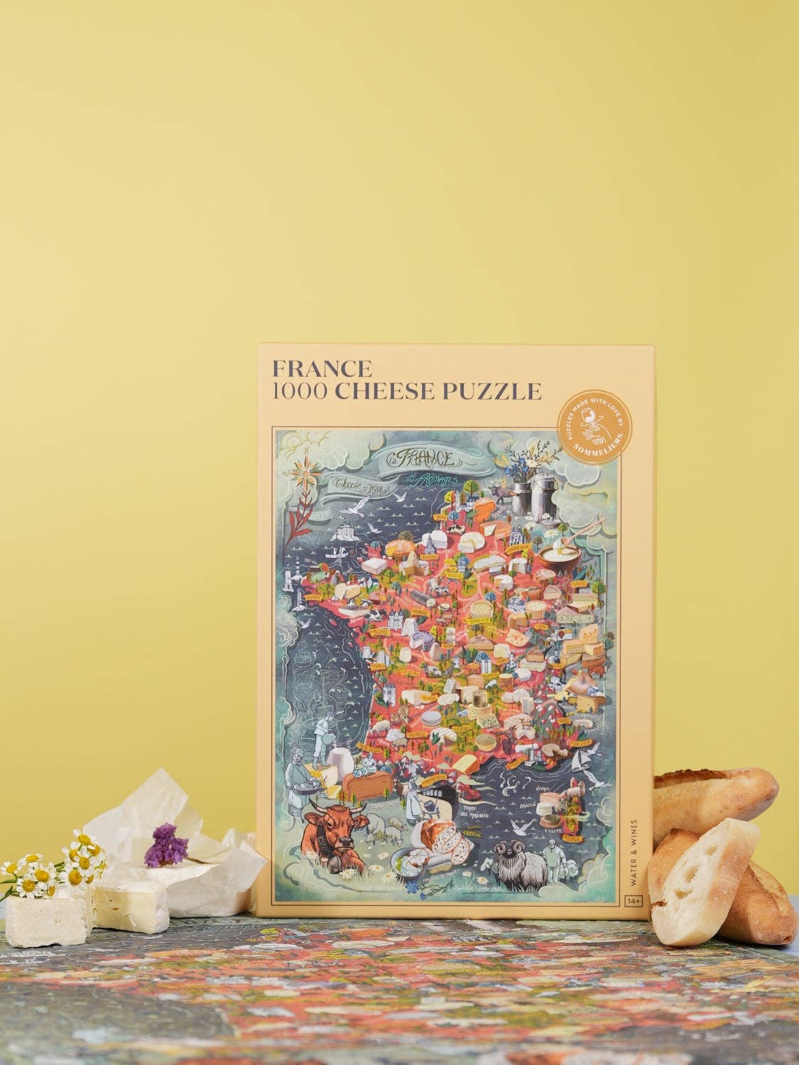 France Cheese Puzzle - Water and Wines