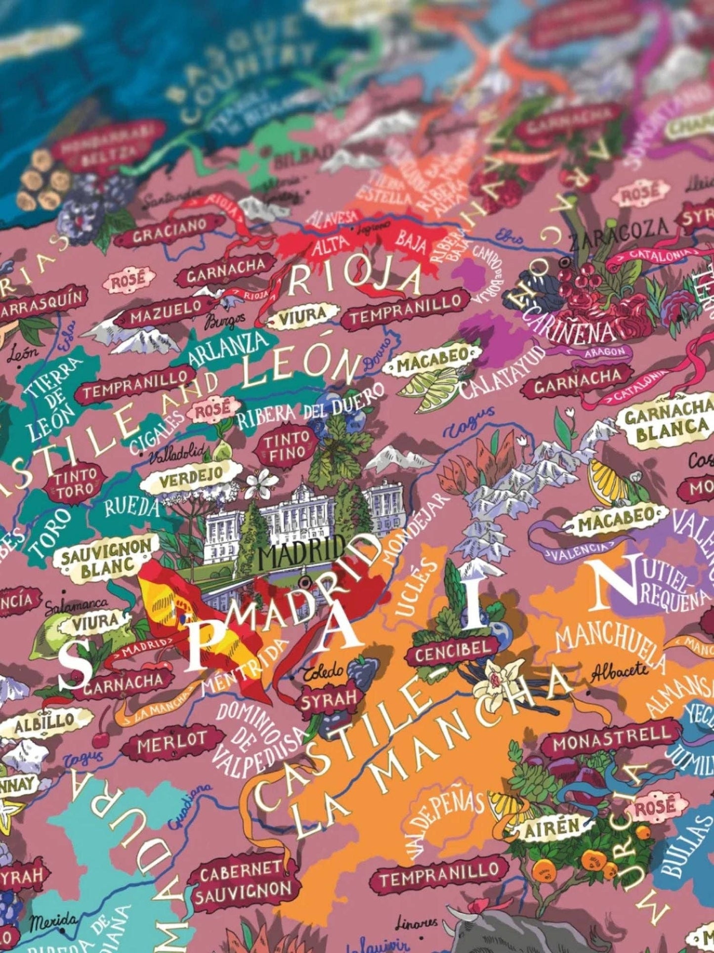 Spain Wine Puzzle - Water and Wines