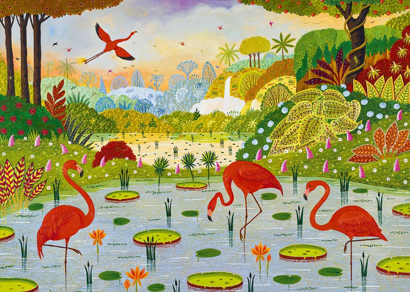 Caribbean Flamingos - Pieces and Peace