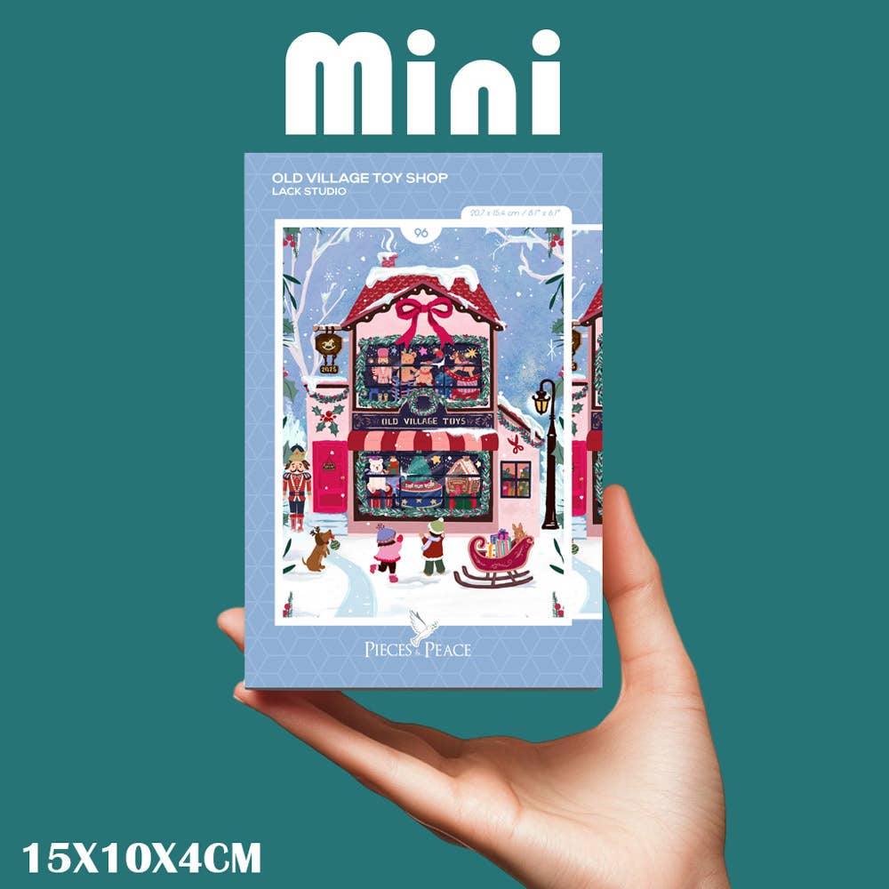 Old Village Toy Shop - Pieces and Peace Mini Puzzle 96 pieces -