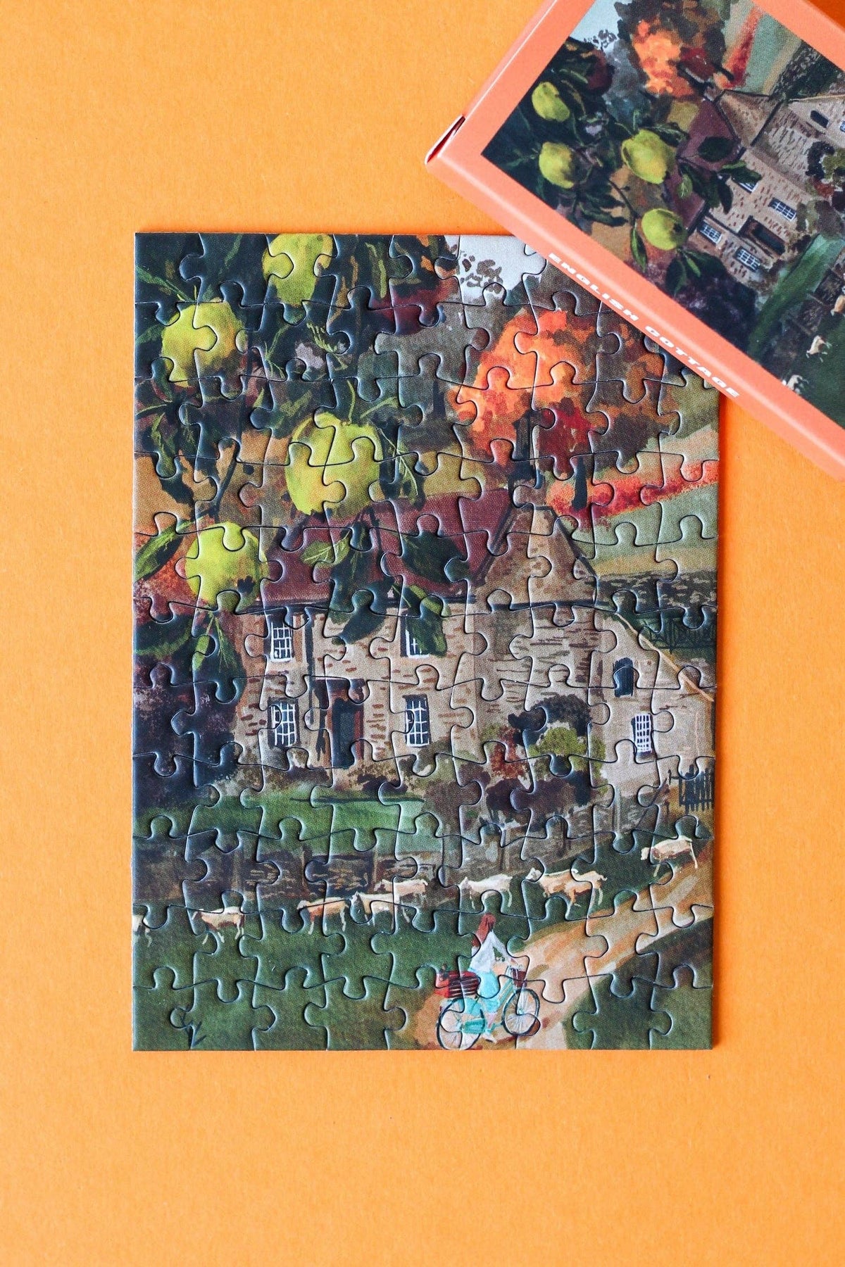 English Cottage 99 piece mini puzzle - Piecely