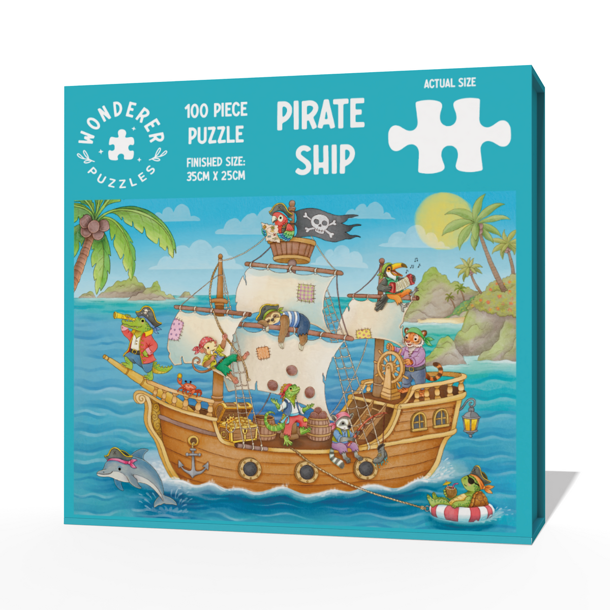 Pirate Ship Jigsaw Puzzle (100 Pieces) - Wonderer