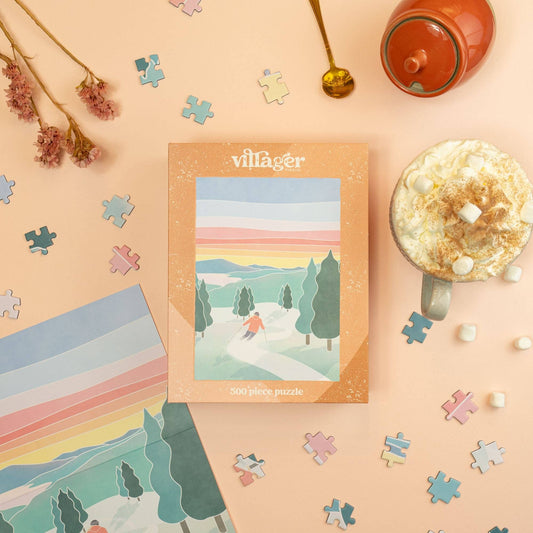 Sunset Ski | Villager - 500-Piece Puzzle